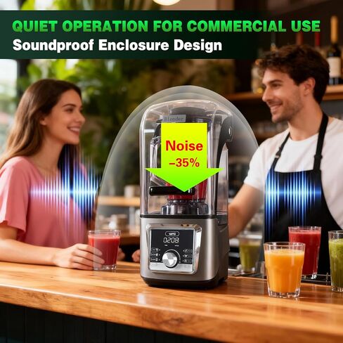 VONCI 2200W Commercial Blender with Sound Enclosure, 135 oz Large Capacity in Kuwait