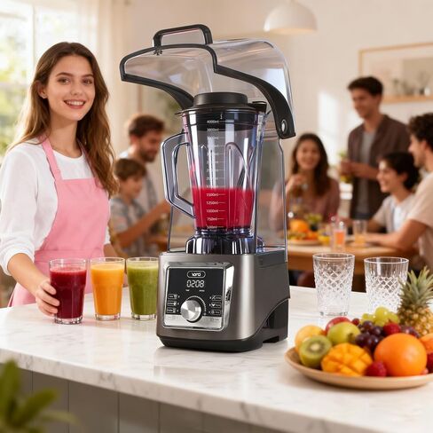 VONCI 2200W Commercial Blender with Sound Enclosure, 135 oz Large Capacity in Kuwait