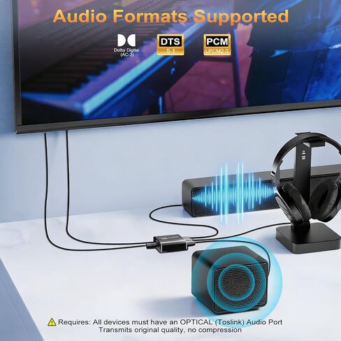 Optical Audio Splitter 1x3, Toslink Digital SPDIF Splitter 1 in 3 Out in Kuwait