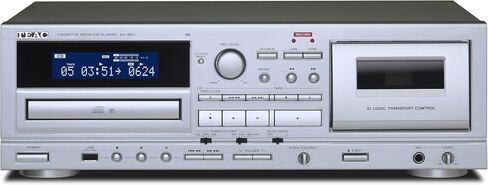 TEAC AD-850-SE Cassette Deck & CD Player with Microphone Input & Digital Recording (Silver) in Kuwait