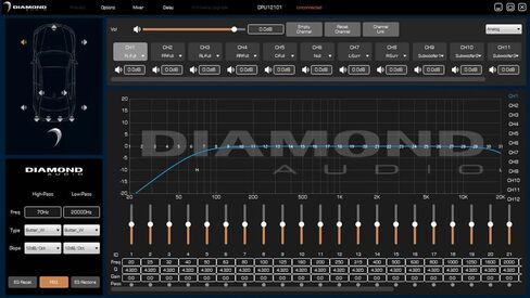 1200W RMS 4-Channel CLASS D Amplifier with DSP - NEO12004DSP by Diamond Audio in Kuwait
