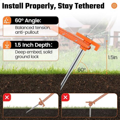 Matenf Heavy Duty Tent Stakes 8PCS in Kuwait