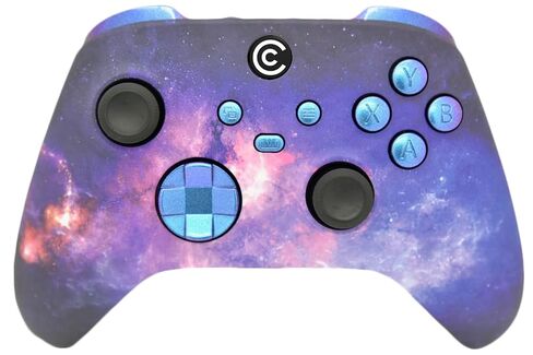 Custom Controllerzz Designer Series Custom Wireless Controller for PC, Windows, Xbox Series X/S & One - Multiple Designs Available (Galaxy & Chameleon Inserts) in Kuwait