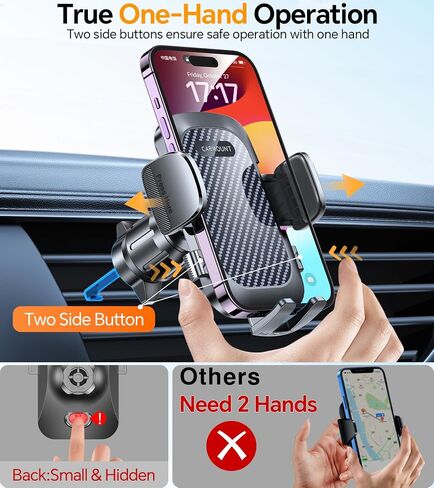Car Phone Holder Mount【Vacuum Chuck】Cell Phone Car Mount for Dash,Soporte De Telefono Para Carro,Universal Car Phone Mount,Automobile Cell Phone Holder for iPhone and Android Smartphones in Kuwait