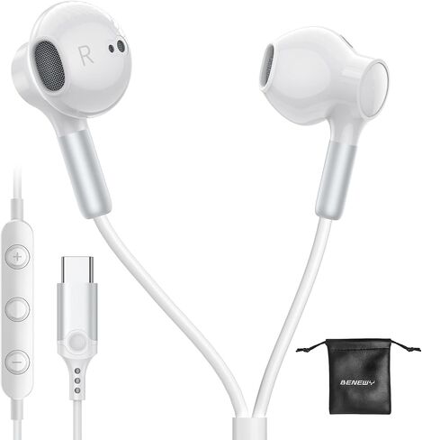 USB C Headphones Type C Earphones for Samsung Galaxy S26 S25 S23 A17 iPhone in Kuwait