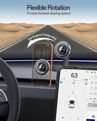 Strongest Magnetic for Tesla Model Y/3/YL Phone Mount, Tesla Accessories in Saudi Arabia