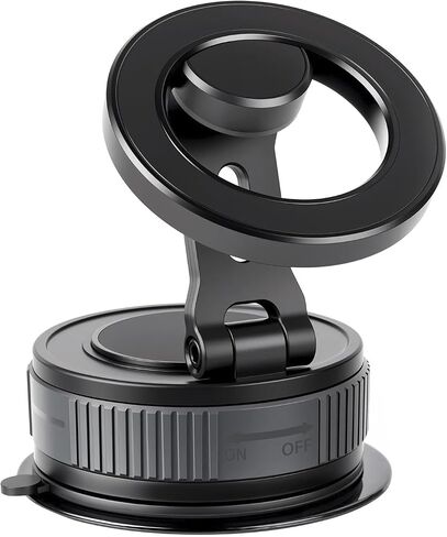 Car Phone Holder for Magsafe 360 Degree Rotation Adjustable Car Phone Mount Dashboard Windshield Vacuum Magnetic Holder for All Cellphone in Kuwait