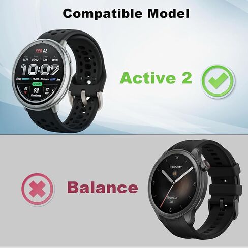 Active 2 Screen Protector Case Compatible with Amazfit Active 2 Smart Watch 44mm, Ultra-Thin Hard PC Protective Cover Slim for Tempered Glass for Active 2 Accessories, 4 Pack in Kuwait