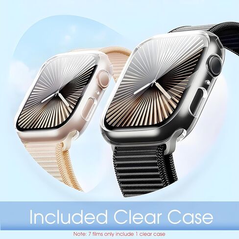 7 Packs Screen Protector for Apple Watch Series 10 42mm, Upgrade Flexible TPU Film for iWatch S10,HD Clear, Anti Scratch 0 Bubble, HD Touch Sensitive (Series in Kuwait