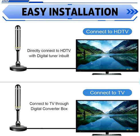 Indoor HDTV Antenna for All TVs, Strong Magnetic Base Digital Antenna in Kuwait