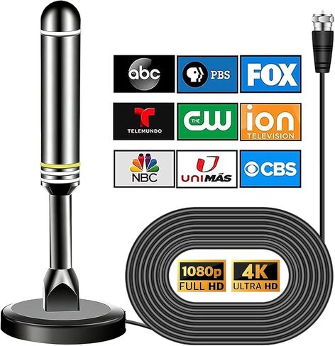 Indoor HDTV Antenna for All TVs, Strong Magnetic Base Digital Antenna in Kuwait