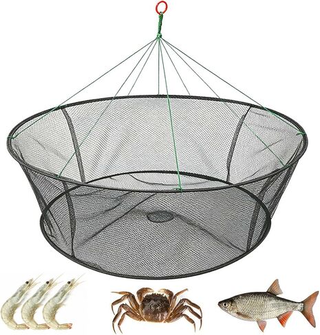 Portable Folded Fishing Net, Fishing Trap with Fishing Rope in Kuwait