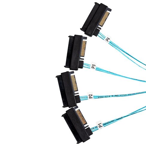 Lemon tree SFF-8643 to 4X SFF-8482 SAS Cable, 0.5m/1.6ft, 1 Pack in Kuwait