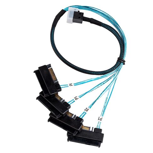 Lemon tree SFF-8643 to 4X SFF-8482 SAS Cable, 0.5m/1.6ft, 1 Pack in Kuwait