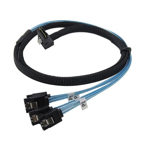 Mini SAS Data Cable Breakout Line 36PIN 90 Degree Elbow SFF-8087 4 Lane SATA Server in Kuwait