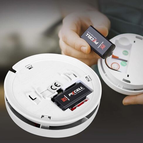 PKCELL 12-Pack 9V Batteries, Ultra Alkaline 9 Volt Battery for Smoke Alarms in Saudi Arabia