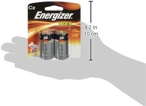 Energizer MAX C Batteries (2 Pack), C Cell Alkaline Batteries in Kuwait
