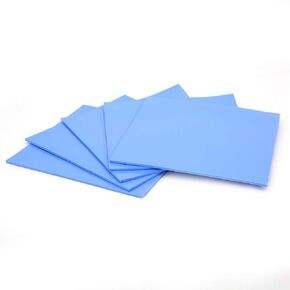 Fabater Silicone Thermal Conductivity Pad 5 Pcs 100x100x1.5mm, Thermal Pad for CPU GPU Heat Conduction, Conductive Heat Sink Sheet for LED Power Supply, High Conductivity in Kuwait