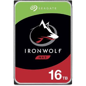 Seagate IronWolf 16TB NAS Internal Hard Drive HDD – CMR 3.5 Inch SATA 6GB/S 7200 RPM 256MB Cache for Raid Network Attached Storage, with Rescue Service (ST16000VN001) in Kuwait