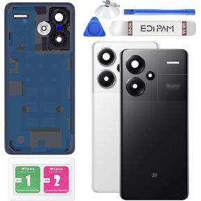Back Cover Glass for Xiaomi Redmi Note 13 Pro+ Plus Black in Saudi Arabia