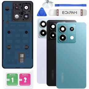 Back Cover Glass for Xiaomi Redmi Note 13 Pro 5G Black in Kuwait