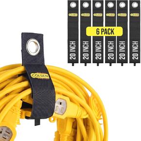 COLSEN 10 in Heavy-Duty Storage Straps for Cords & Hoses, 6 Pack in Kuwait