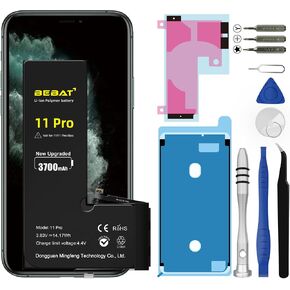 Replacement for iPhone 11 PRO Battery, 3700mAh High Capacity Li-ion Polymer Replacement Battery for Model A2160 A2215 A2217 with Professional Repair Tool Kits in Kuwait