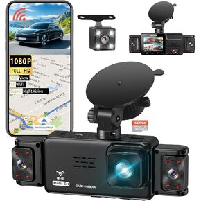 5 Channel Dash Cam 360° View with 5G WiFi & APP Control in Kuwait