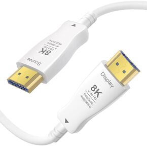 HDMI Cable 50FT 8K Fiber Optic - 48Gbps Ultra High Speed for Monitor, TV in Kuwait