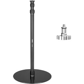 Manbily YP-300 Light Stand, 61" Monopod for Camera, LED Light, Heavy Duty Aluminum Alloy 28mm Tubes Metal Round Base with 1/4" Screw, 3/8" Screw & Light Mount Adapter Studio Stage in Saudi Arabia