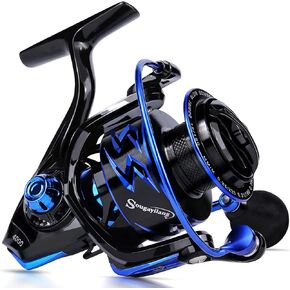 Sougayilang Spinning Reel – Ultra-Lightweight 6.2:1 High Speed, 17LB Max Drag, 12+1 Shielded Bearings, Metal Frame, Corrosion-Resistant for Freshwater and Saltwater Bass Redfish Inshore Fishing in Kuwait