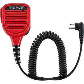 Red 2-Pin IP56 Waterproof Speaker Mic for Kenwood Radios in Kuwait