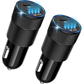 iPhone 15/16 Car Charger, 48W 2-Port Fast USB C Car Charger Fast Charging in Kuwait