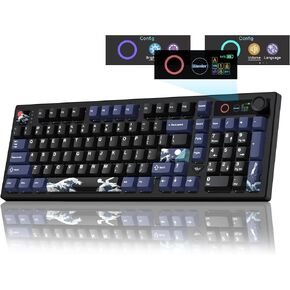 L98 Wireless Mechanical Gaming Keyboard with Smart Display & Knob in Kuwait