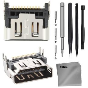 GBAuto HDMI Port Replacement Compatible with Sony PlayStation 5 PS5 Display Socket Interface Jack Connector Repair Kit - 2 Pack in Saudi Arabia