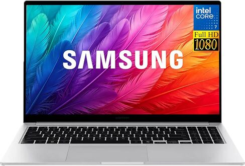 Galaxy Book4 15.6" FHD LED Display High Performance Business Laptop for Advanced Multitasking by Samsung, Intel Core 7 150U(10-Core), 16GB RAM|512GB SSD, Windows 11, Backlit KB, FP Reader, Copilot AI in Kuwait