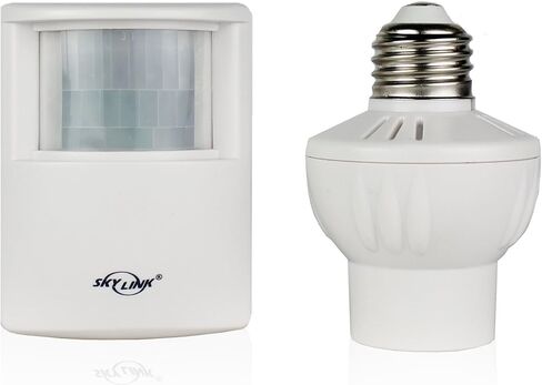 SkylinkHome SK-9 Wireless Motion Sensor Activated Indoor Screw-in Dimmable Light Socket Home Control Dimmer Kit for Wireless Home Automation Lighting in Kuwait