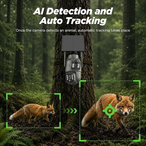 Cellular Trail Camera, 4G LTE Dual Lens Game Camera with Live Streaming in Kuwait