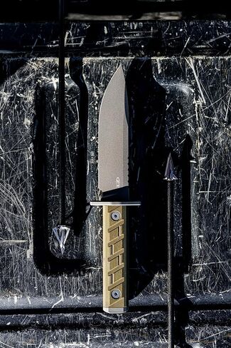 Zero Tolerance 0006 Fixed Blade Knife, Full Tang 6 inch CPM 3V Blade Field Knife, Green G10 Handle, Durable Kydex Sheath, Made in the USA in Kuwait