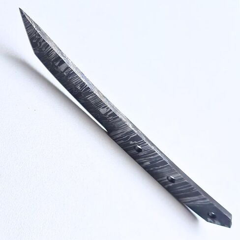 Damascus Knife Blanks for Knife Making Supplies Diy Full Tang 8 inch Damascus Tanto Knife Blade Blank 3757 in Kuwait