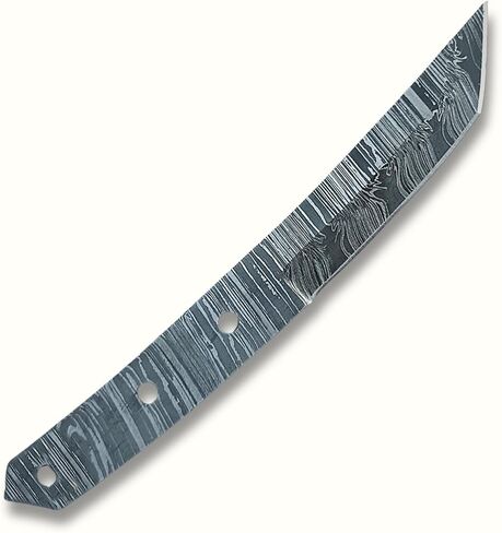 Damascus Knife Blanks for Knife Making Supplies Diy Full Tang 8 inch Damascus Tanto Knife Blade Blank 3757 in Kuwait