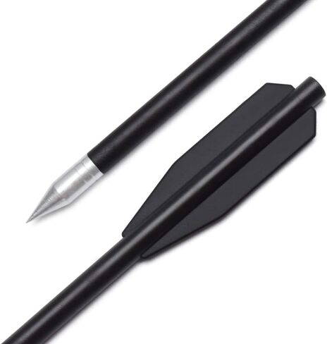 Crossbow Bolts Miniature Crossbows Arrows Black Plastic Body with Sharp Metal Point Tip(Pack of 36) in Kuwait