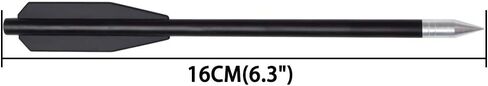 Crossbow Bolts Miniature Crossbows Arrows Black Plastic Body with Sharp Metal Point Tip(Pack of 36) in Kuwait