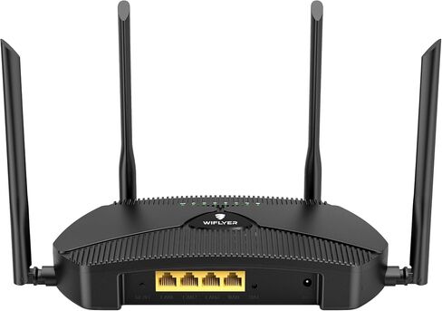 WG3526 4G LTE Router | AC1200Mbps Dual Band CAT4 Wireless Router with Metal Case and Detachable 6×5dBi Antennas| Gigabit Ethernet with TF Card Slot & USB3.0 Port & SIM Card Slot in Kuwait