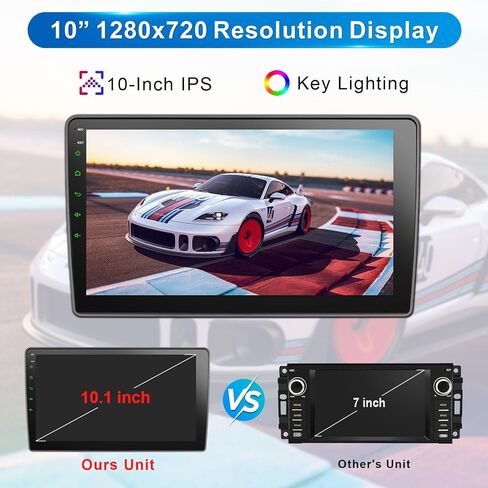 Car Radio for Jeep Wrangler JK 2007-2018 with Wireless CarPlay Android Auto in Kuwait