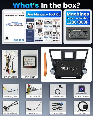 12-Core 6+128G DSP for Toyota Highlander Radio 2008-2012 Upgrade Head Unit in Kuwait