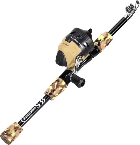 Sougayilang Fishing Rod and Reel Combo, 2 Pack 5 Ft Telescopic Spinning & Spincast Combos with Tackle Kit, Pre-Spooled Line and Carrying Bag for Freshwater Lake River Fishing in Kuwait
