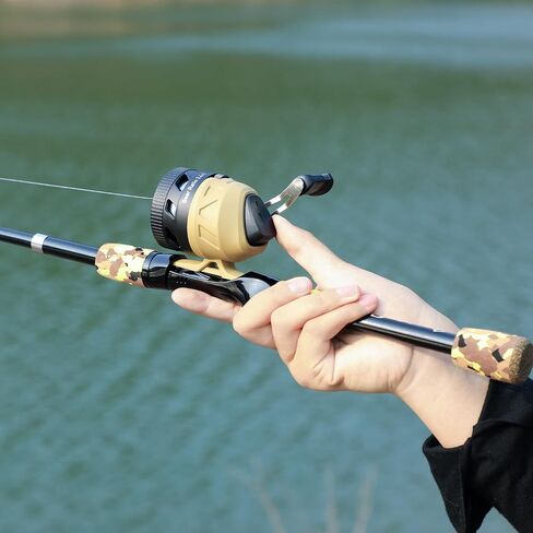 Sougayilang Fishing Rod and Reel Combo, 2 Pack 5 Ft Telescopic Spinning & Spincast Combos with Tackle Kit, Pre-Spooled Line and Carrying Bag for Freshwater Lake River Fishing in Kuwait