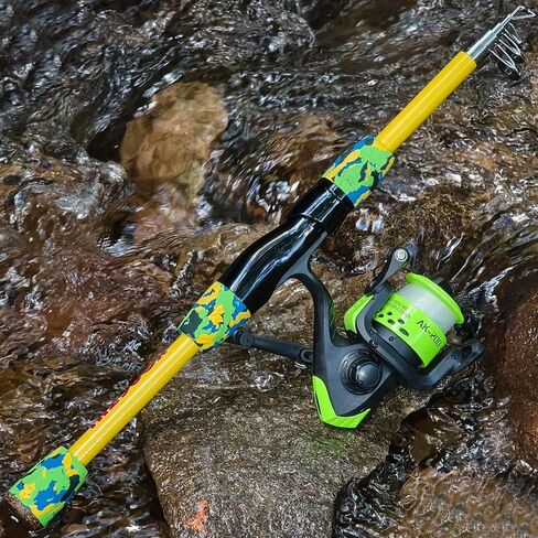 Sougayilang Fishing Rod and Reel Combo, 2 Pack 5 Ft Telescopic Spinning & Spincast Combos with Tackle Kit, Pre-Spooled Line and Carrying Bag for Freshwater Lake River Fishing in Kuwait