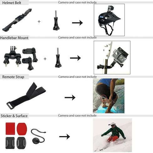 Accessories Kit for GoPro Hero 13 Black Waterproof Case Mounts in Kuwait